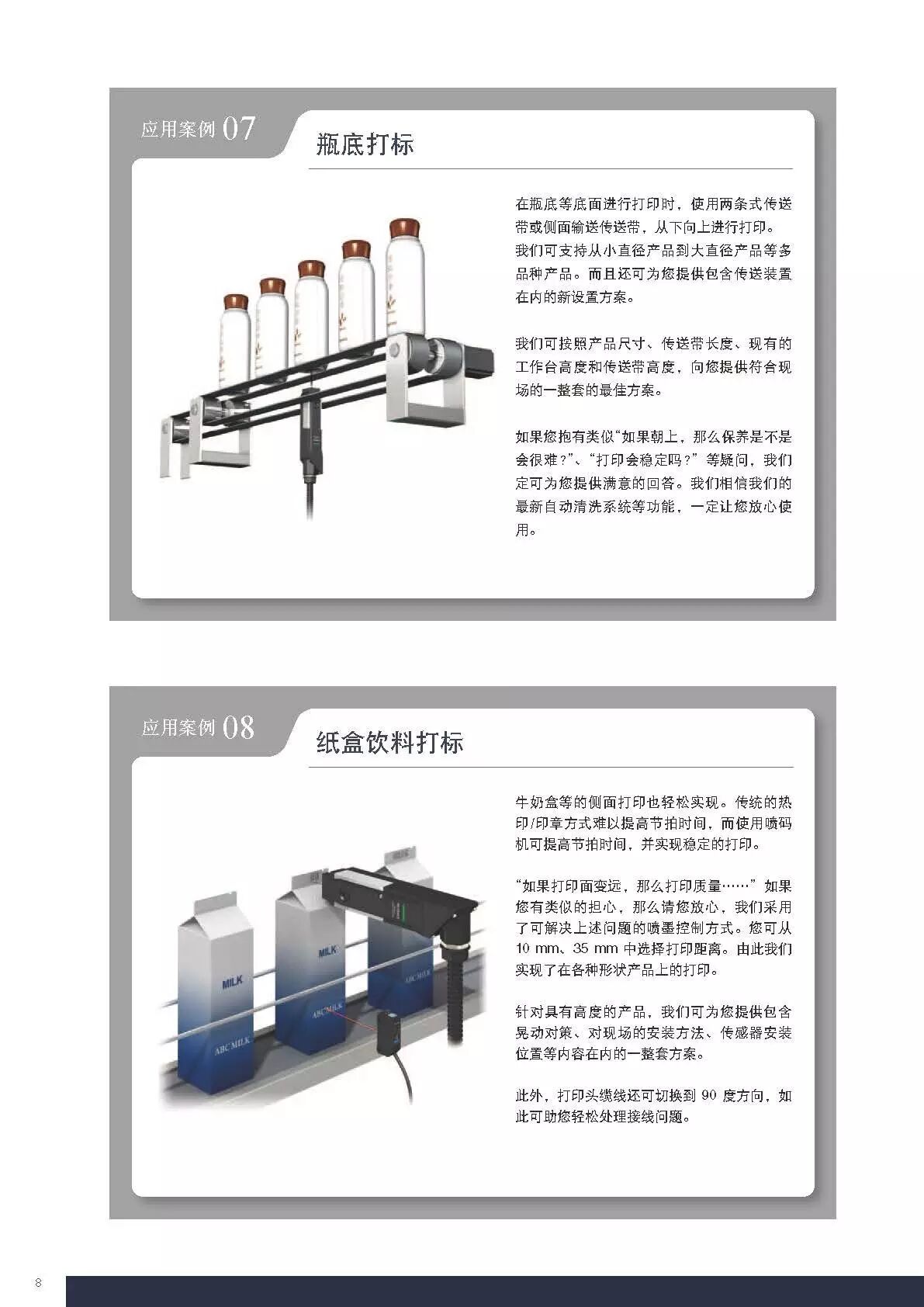 喷码机各行业应用安装图示指导
