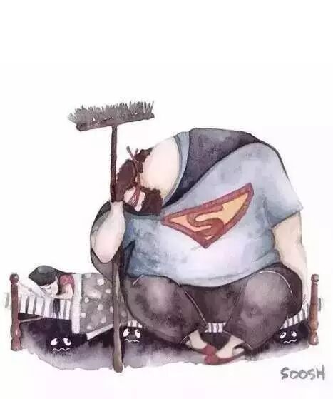 老爸，你笑起来真是丑…