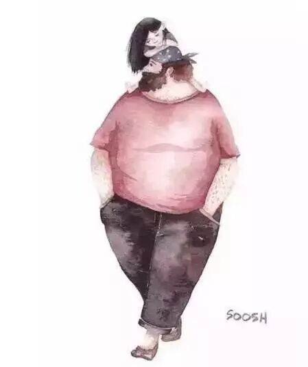 老爸，你笑起来真是丑…