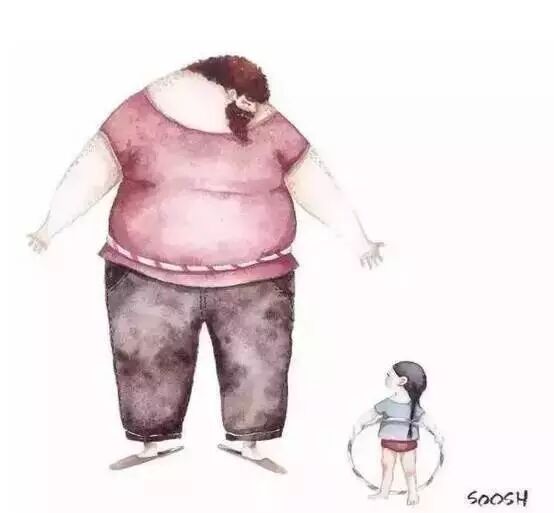 老爸，你笑起来真是丑…