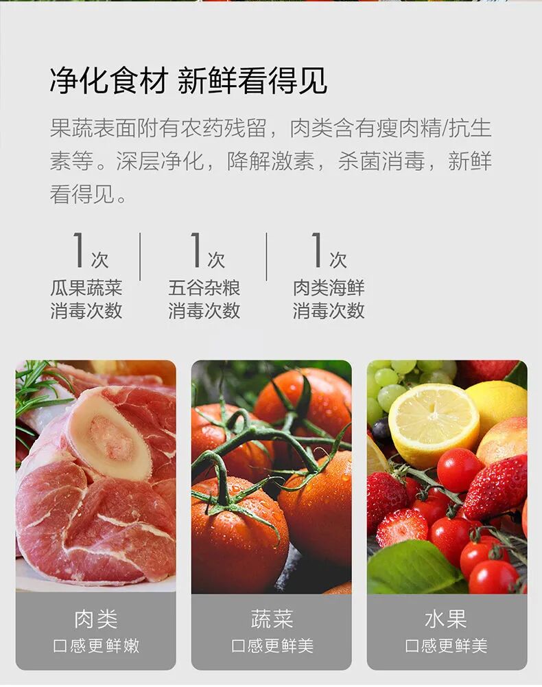 食物清洁 不容忽视| 夏新集成灶·食材净化机_6