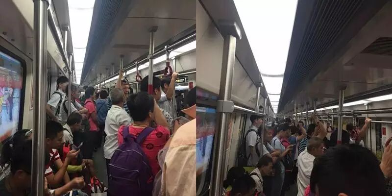 实拍广州地铁高峰期:小心被挤怀孕了…-怀孕期