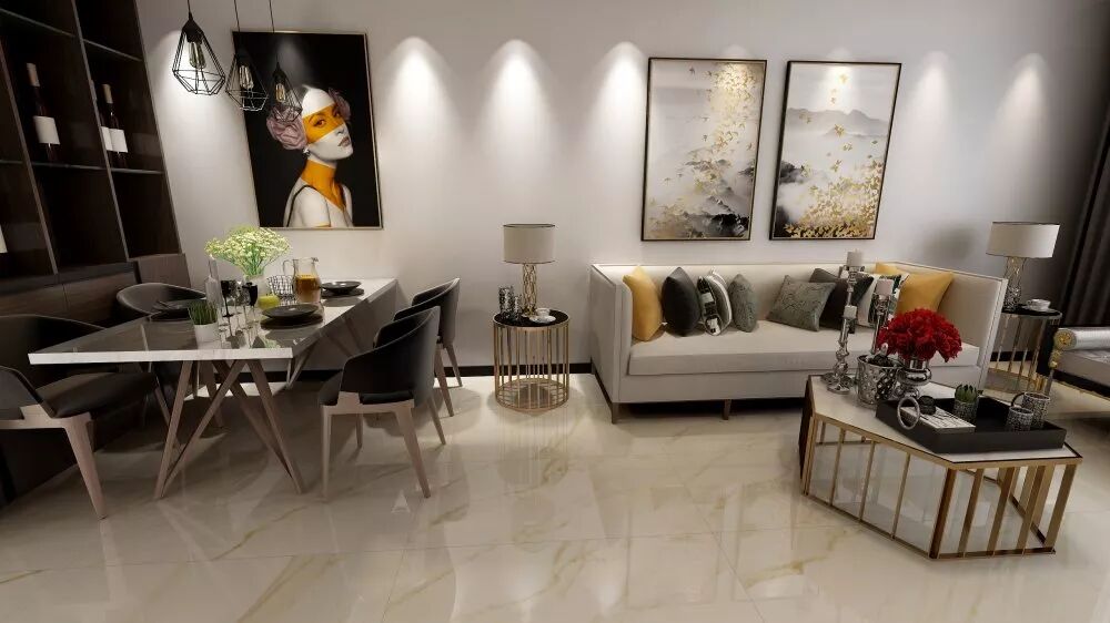 高德瓷砖金砂白 能量砖装修效果图_4