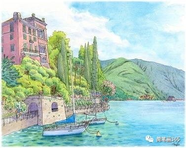 彩铅画风景简笔画大全