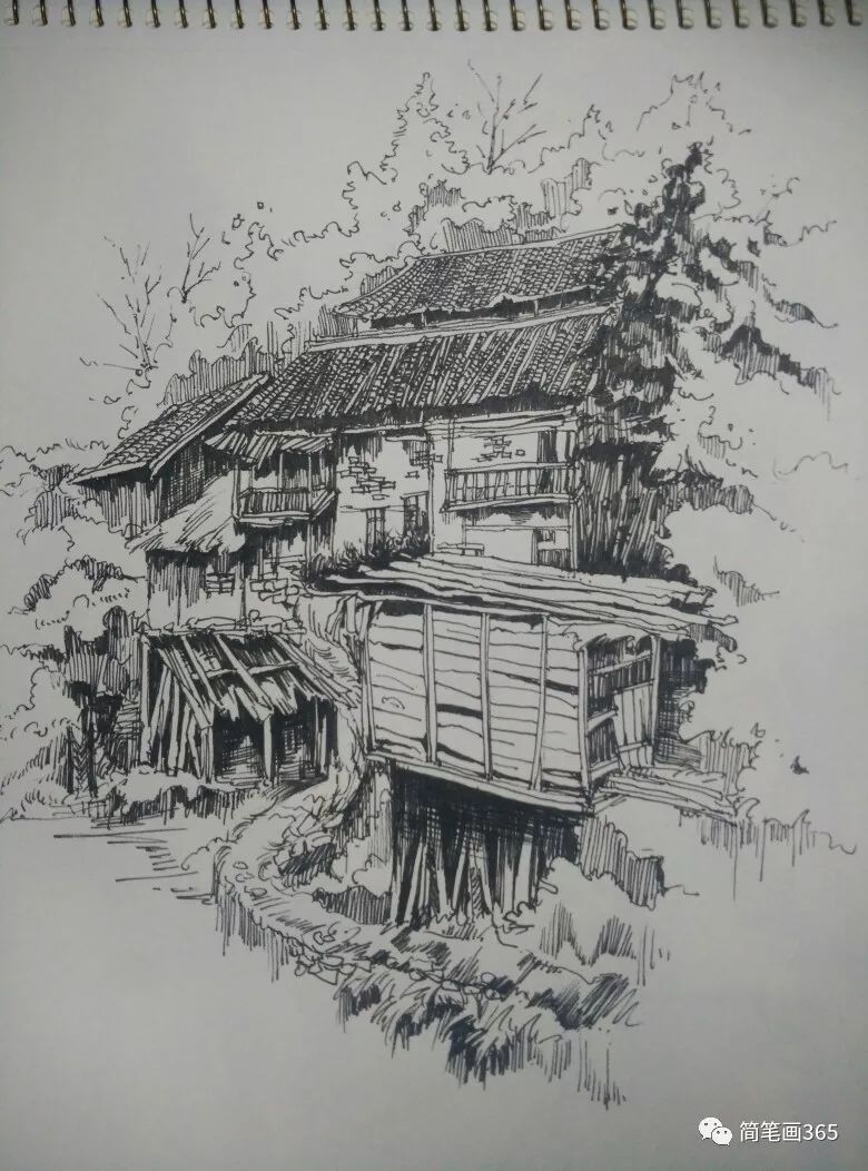 浪漫的韩国 手绘矢量风景高清图片素材
