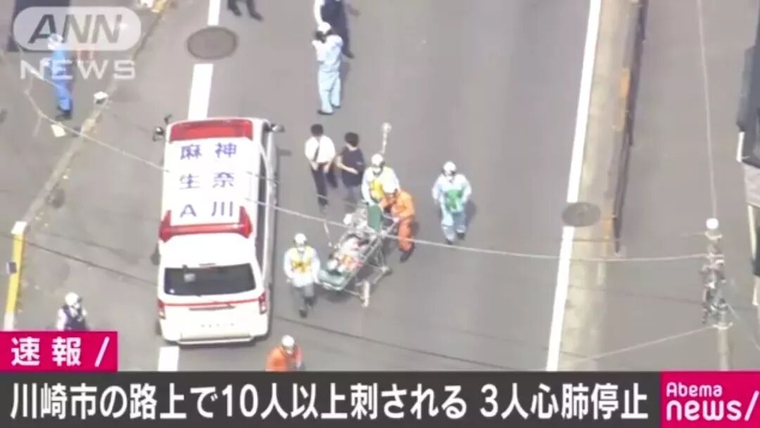 丧心病狂! 男子当街无差别砍人 19伤3死 等校车的小学生全部被捅 凶手割喉自刎