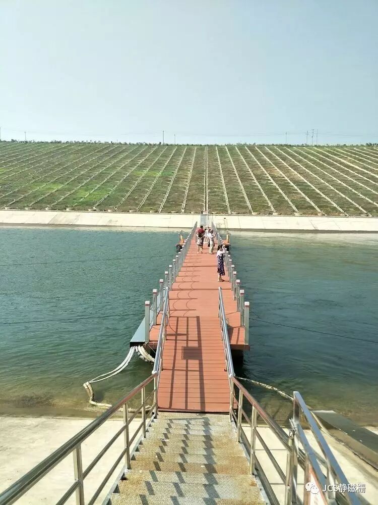 静磁栅公司回访参观南水北调渠首段