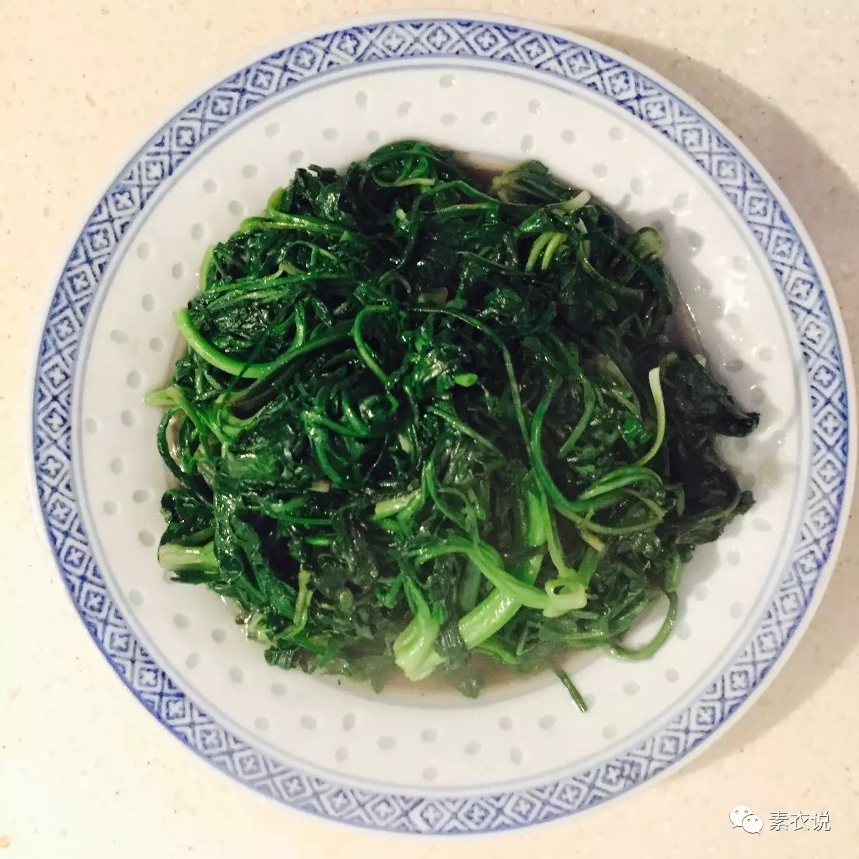 清炒荠菜