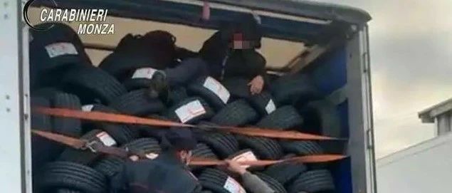 为偷渡到米兰六名非法移民藏身货运卡车被发现