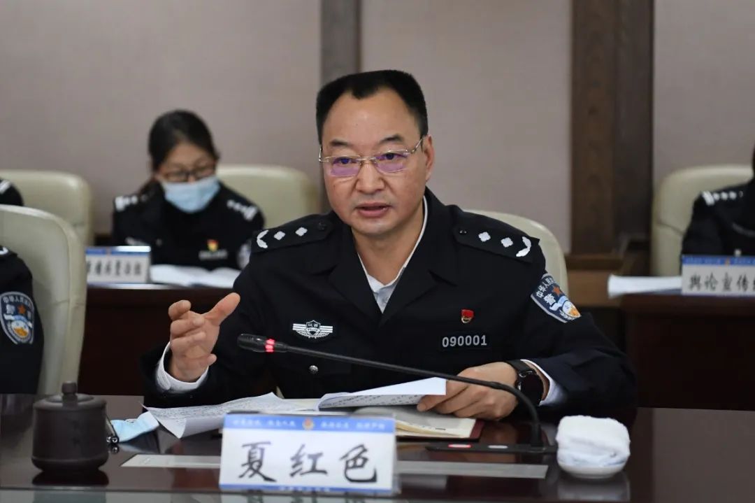 省政法队伍教育整顿第八驻点指导组组长刘家富到宜春市公安局调研指导