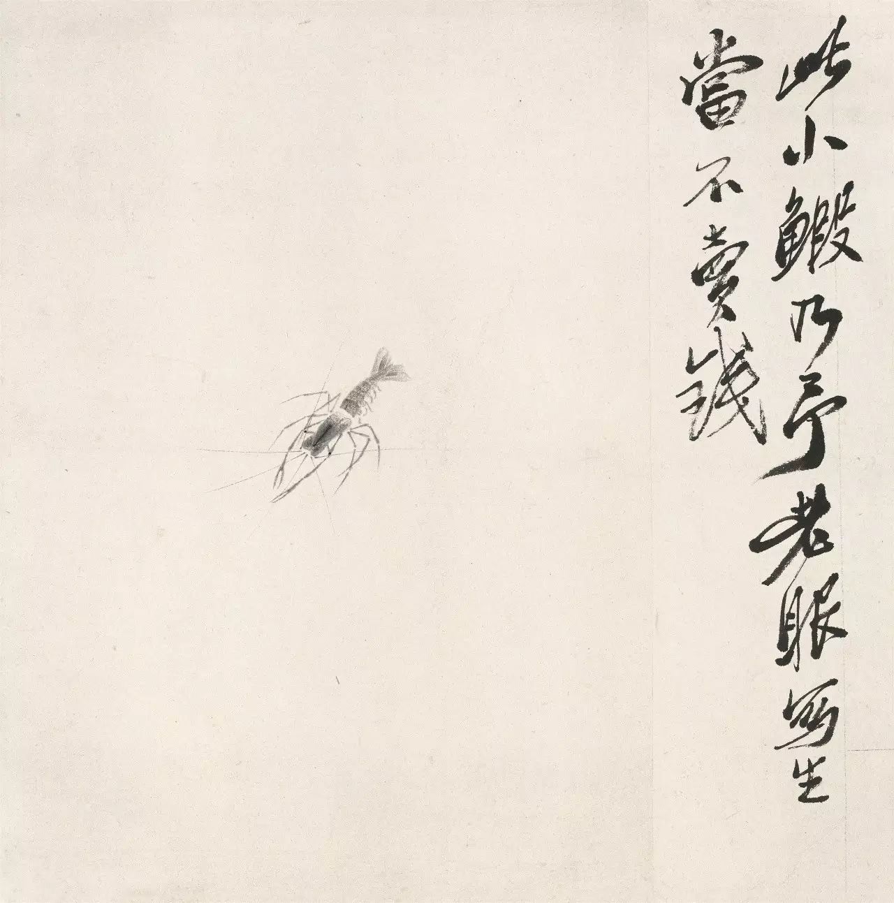 北京画院 藏 有一次客人找上门,让齐白石画一幅《发财图》,齐白石想