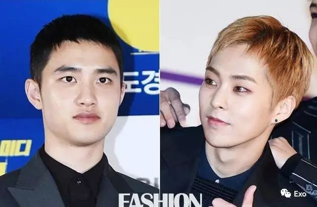 D.O.&XIUMIN时髦短发引发韩媒关注 “男士发型果然要短才够味!...