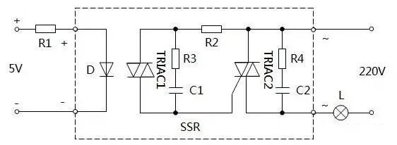 应用设计 固态继电器(ssr)应用详解 常用的交流固态继电器外形及原理