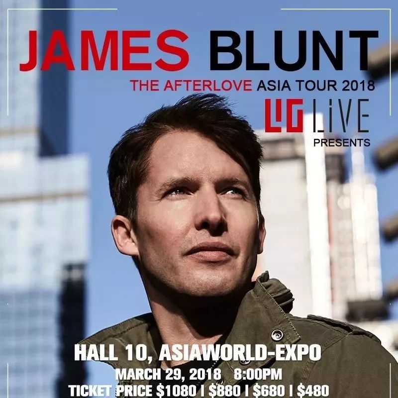 James Blunt The Afterlove Asia Tour