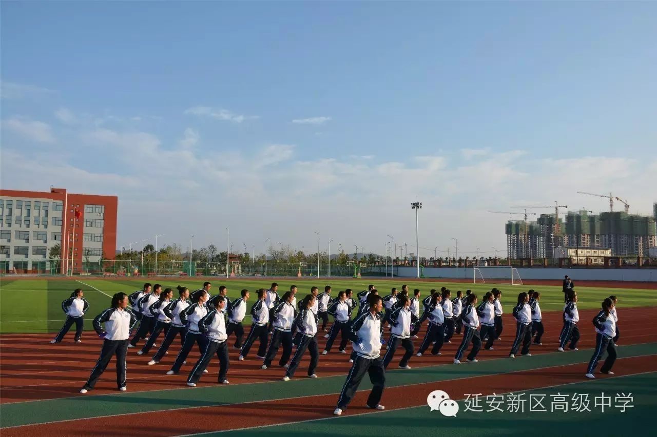 延安市新区高级中学举行第二届体操比赛
