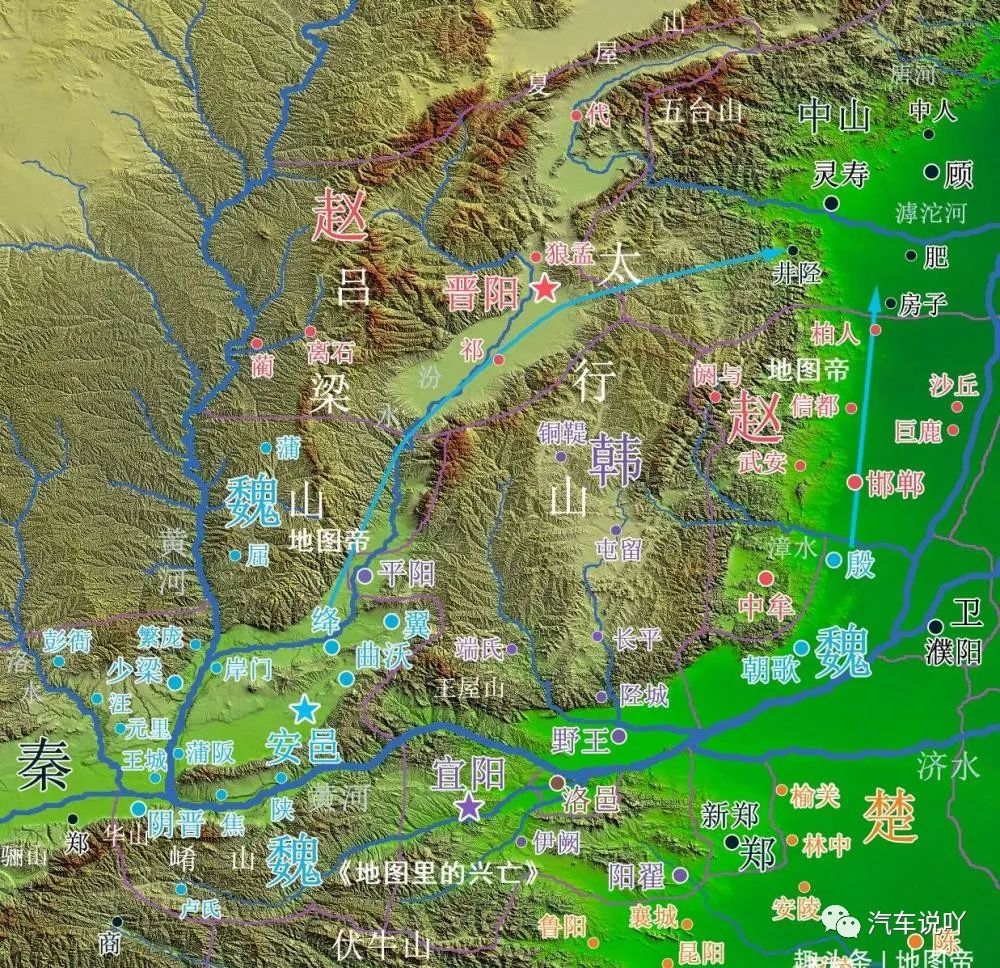 四战之地危险么战国七雄的魏国有三块四战之地看地图一目了然