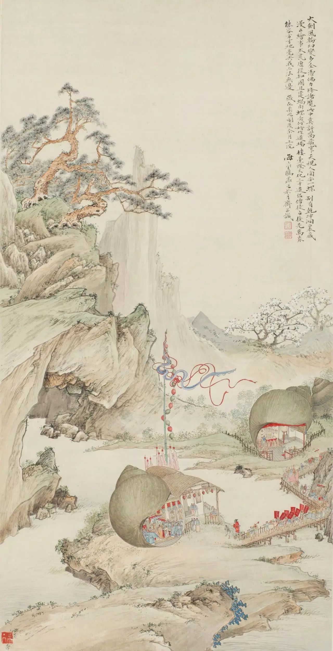 "螺蛳壳里做道场"这句话听过,这张画见过吗?|《海派绘画大系》九览