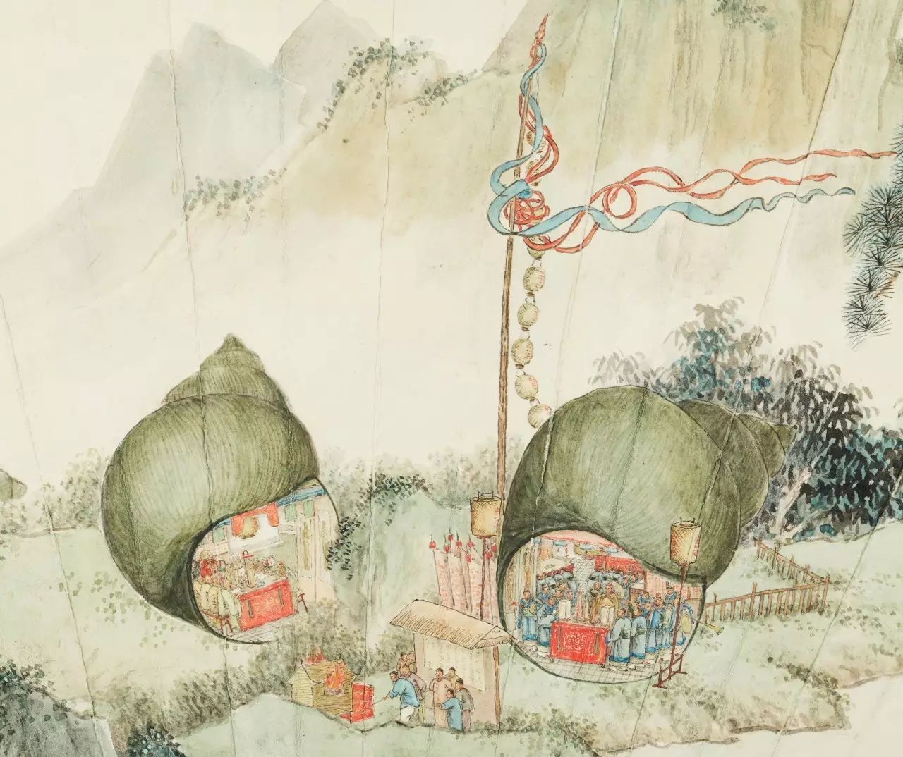 "螺蛳壳里做道场"这句话听过,这张画见过吗?|《海派绘画大系》九览