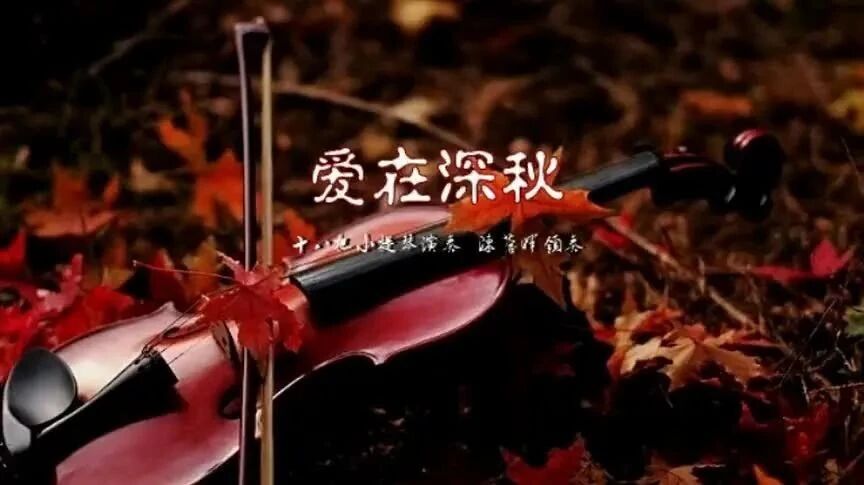 霜降：一曲《爱在深秋》送给朋友，念无恙！