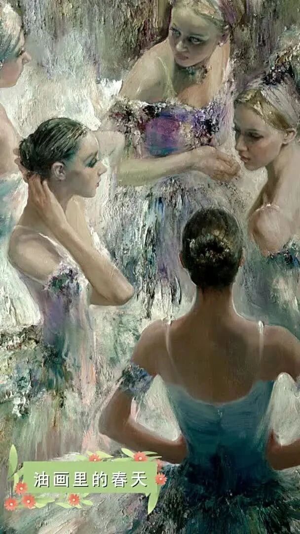 唯美音画：油画里的春天