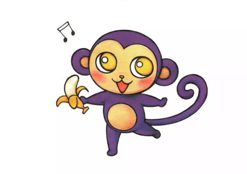 动物画画 | 可爱的小猴子简笔画教程一步一步教学图解