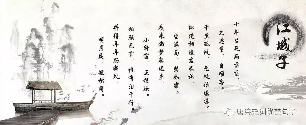 十年生死两茫茫⑶,不思量⑷,自难忘.千里孤坟⑸,无处话凄凉.