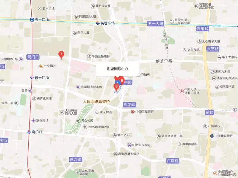 丽人分期长沙站位于湖南省长沙市芙蓉区芙蓉中路二段98号明城国际图片