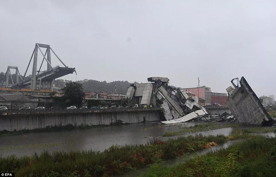惨！意大利大桥坍塌 35人死亡 尸骨遍野 车身碾碎 大温这座桥何去何从