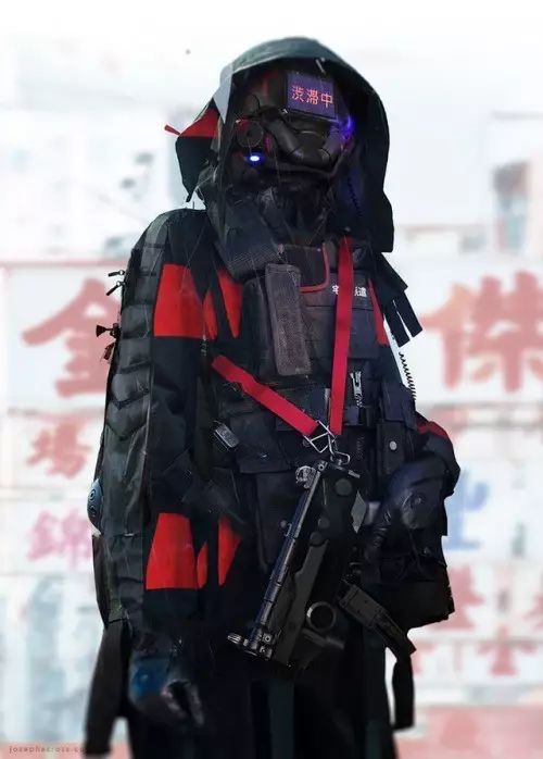 能够适应多种造型的变化 其中搭配赛博朋克风格的服饰 虽然现在还比较