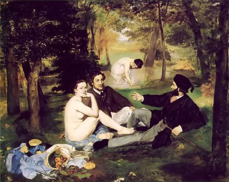 爱德华·马奈《草地上的午餐》,1862-1863年