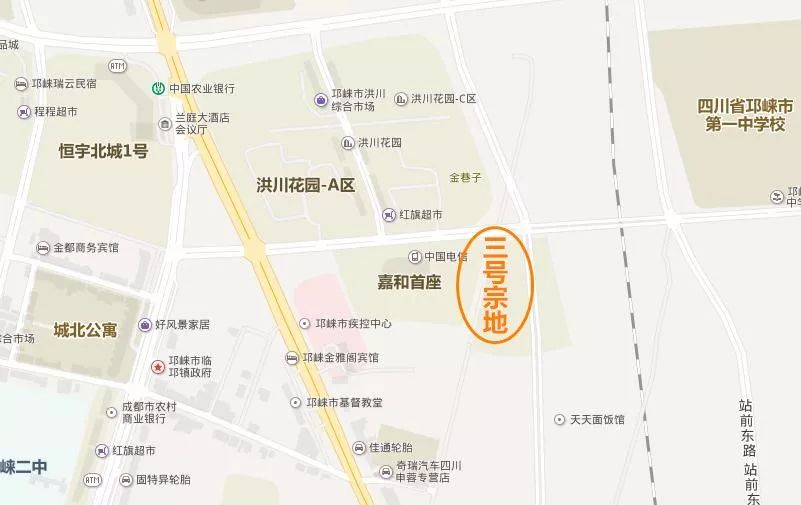 温江区城南区域 ,为 147亩的住兼商用地( 地块 为 二类居住用地 地块图片