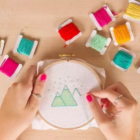 【毛線手工】十字繡剩餘的線，幼師這樣用，簡直太機智了 親子 第33張