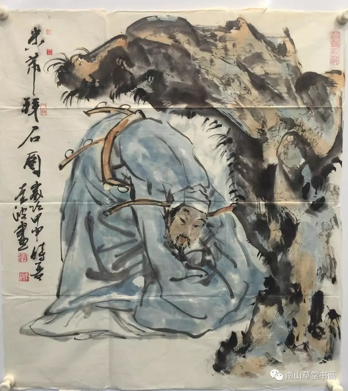 陈雄伟号润石,斋曰宝石山房,1965年生,浙江浦江人,自幼爱好书画,平时