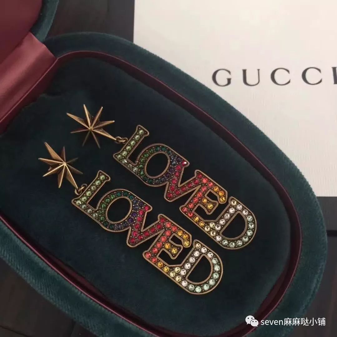 【品牌戒指价格联盟】gucci 古驰 限量版love系列耳环 项链 手镯