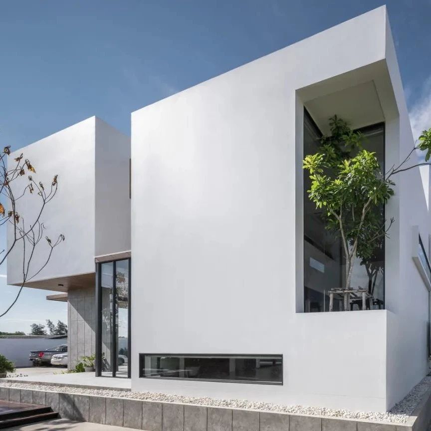 独立住宅+小型公共建筑设计：泰国Stack-cubeHouse案例