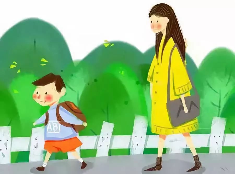 独自走路去上学