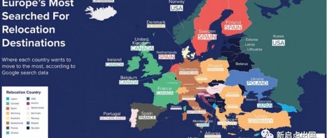 最新的“世界移民地图”出炉了！来看看这些榜上有名的国家是你意料之中的吗