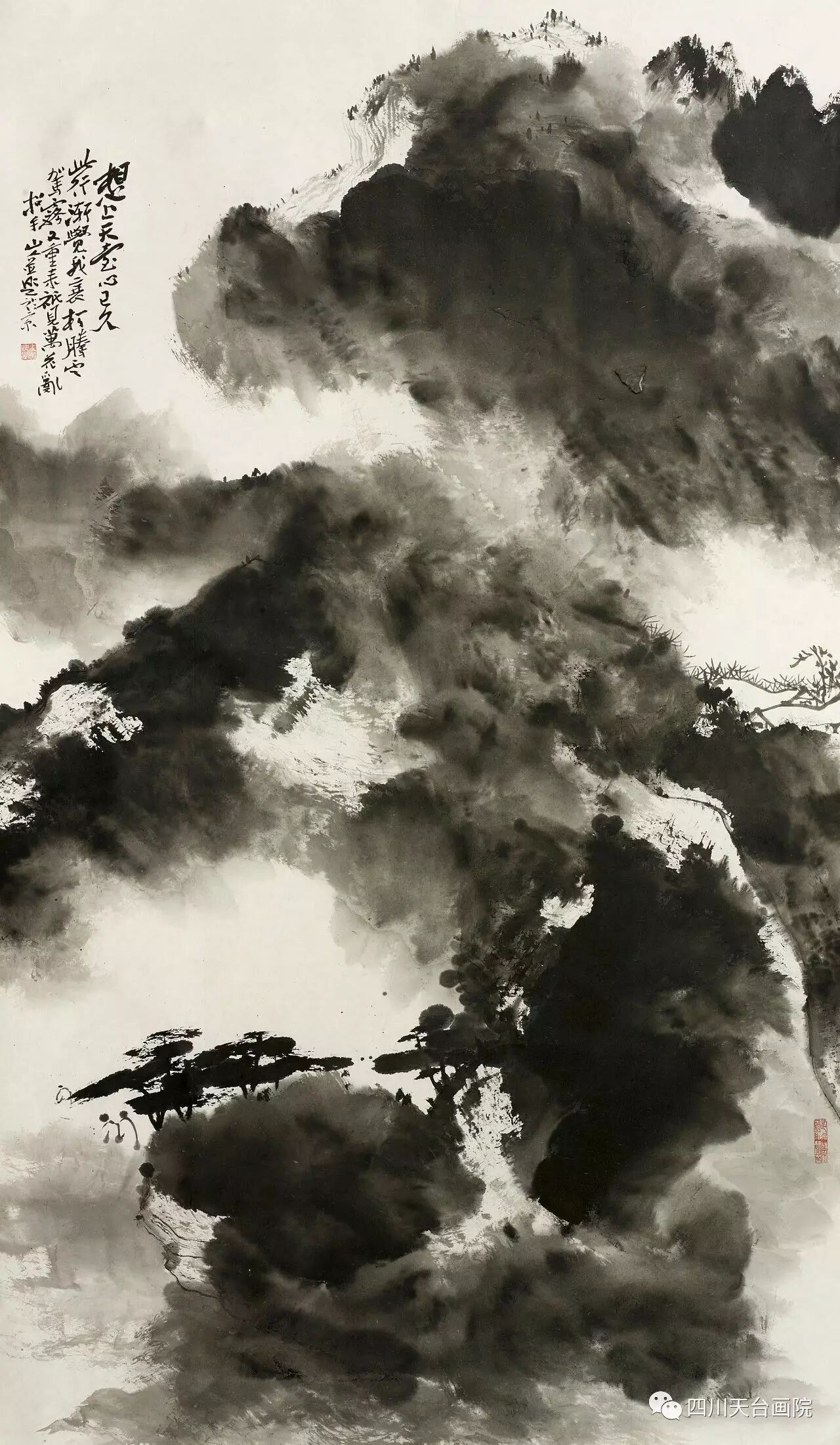 探究瀕臨失傳之畫種“沒骨水墨山水”