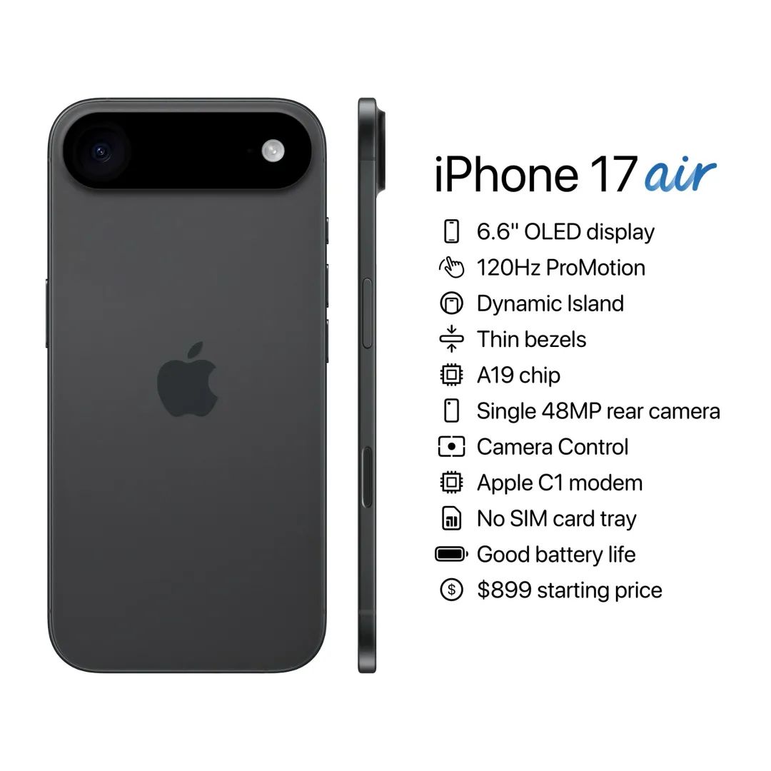 iPhone 17 Air爆料揭秘：你真的需要一个5毫米的手机？