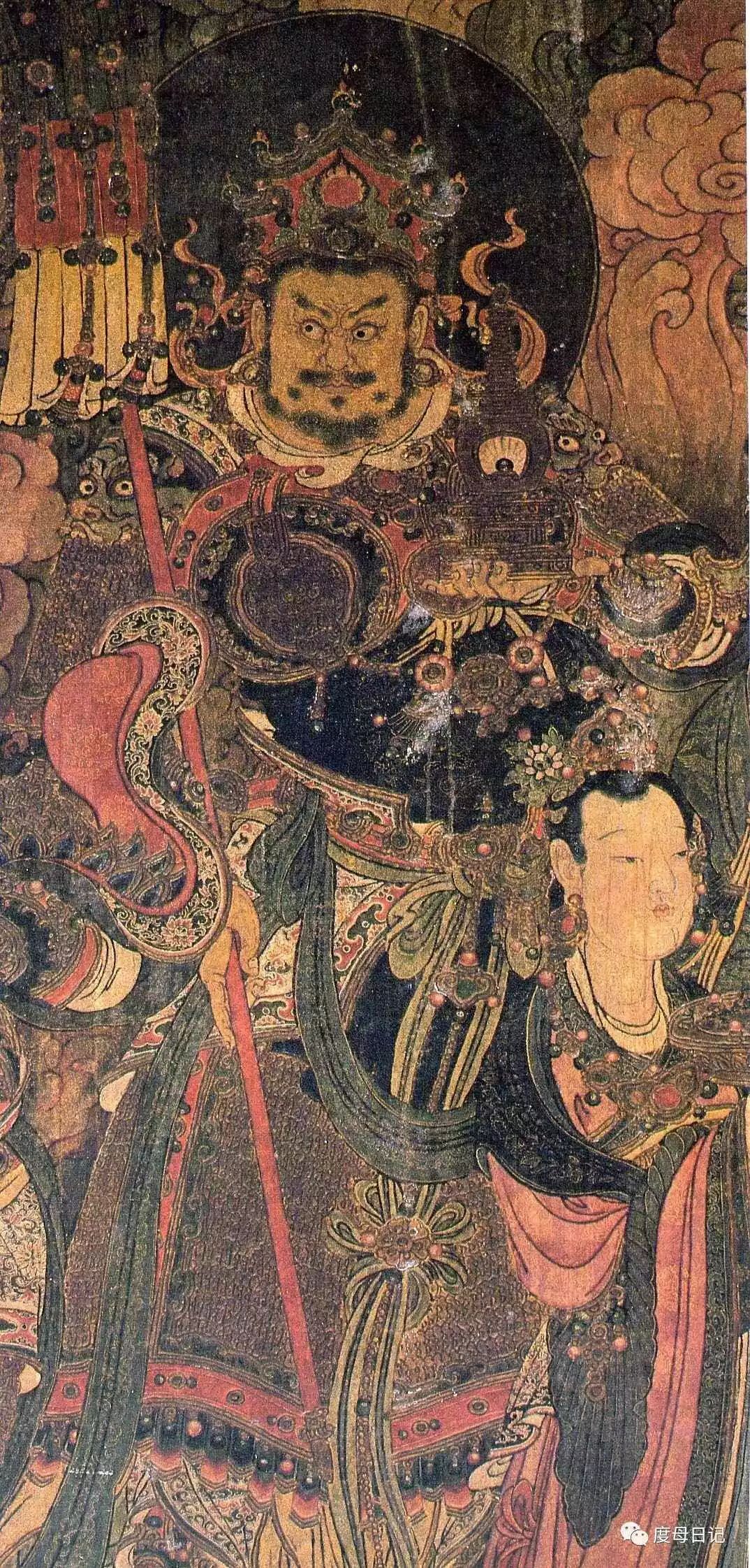 沥粉后这是在泥板上绘制的法海寺壁画在我国壁画艺术史上代表了一个