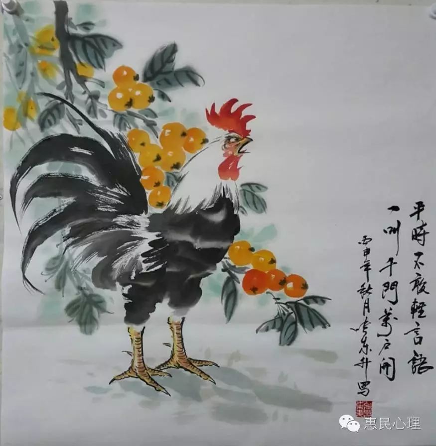 张东升"鸡画"欣赏(下)|惠民心理