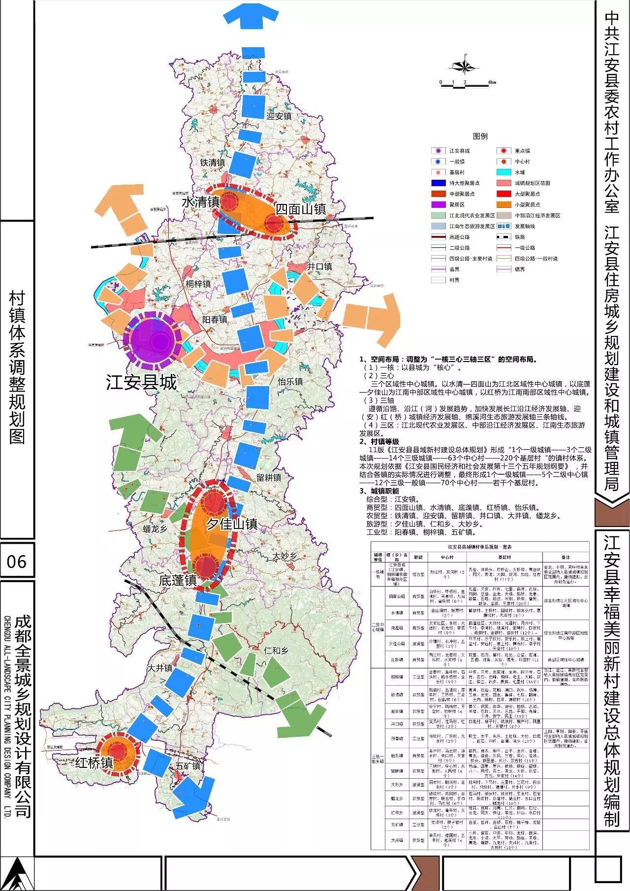 江安县2016年—2020年乡村总体规划公告新鲜出炉,一起来看一下未来几