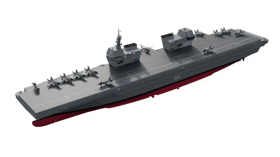 韩国轻型航母设计曝光：采用直通甲板，配备双舰岛