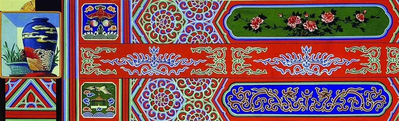 古建漆彩绘图案