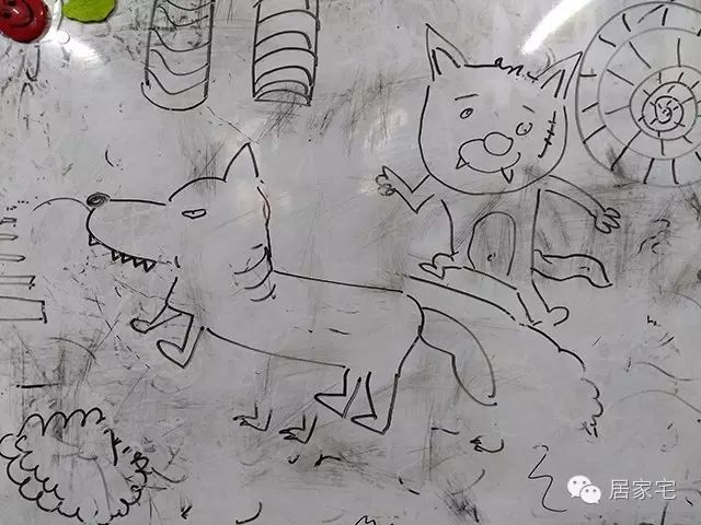 【教学日记】9月17日(9:00)儿童画《狼》/线描《立体的空间》