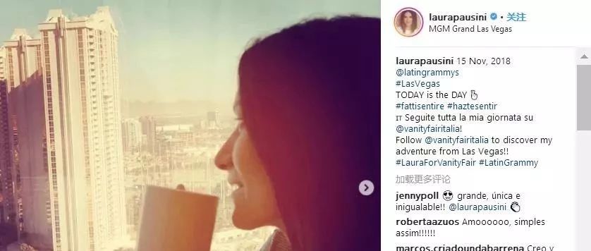 意大利国宝级女歌手Laura Pausini拉丁格莱美又获奖啦