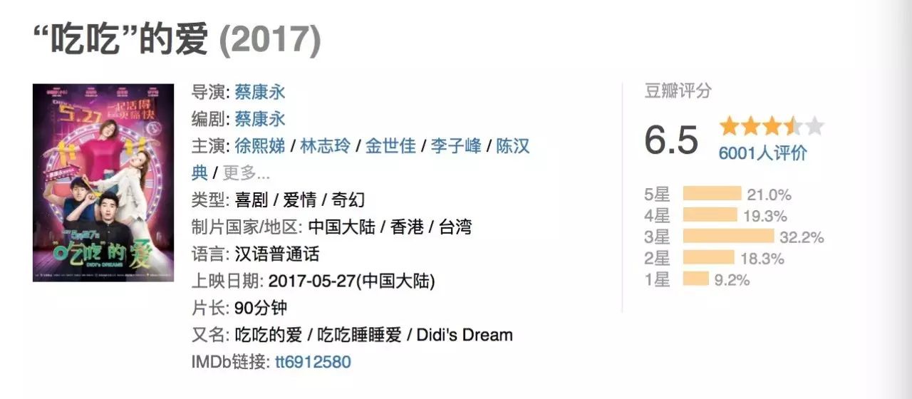 而另外两部爱情影片