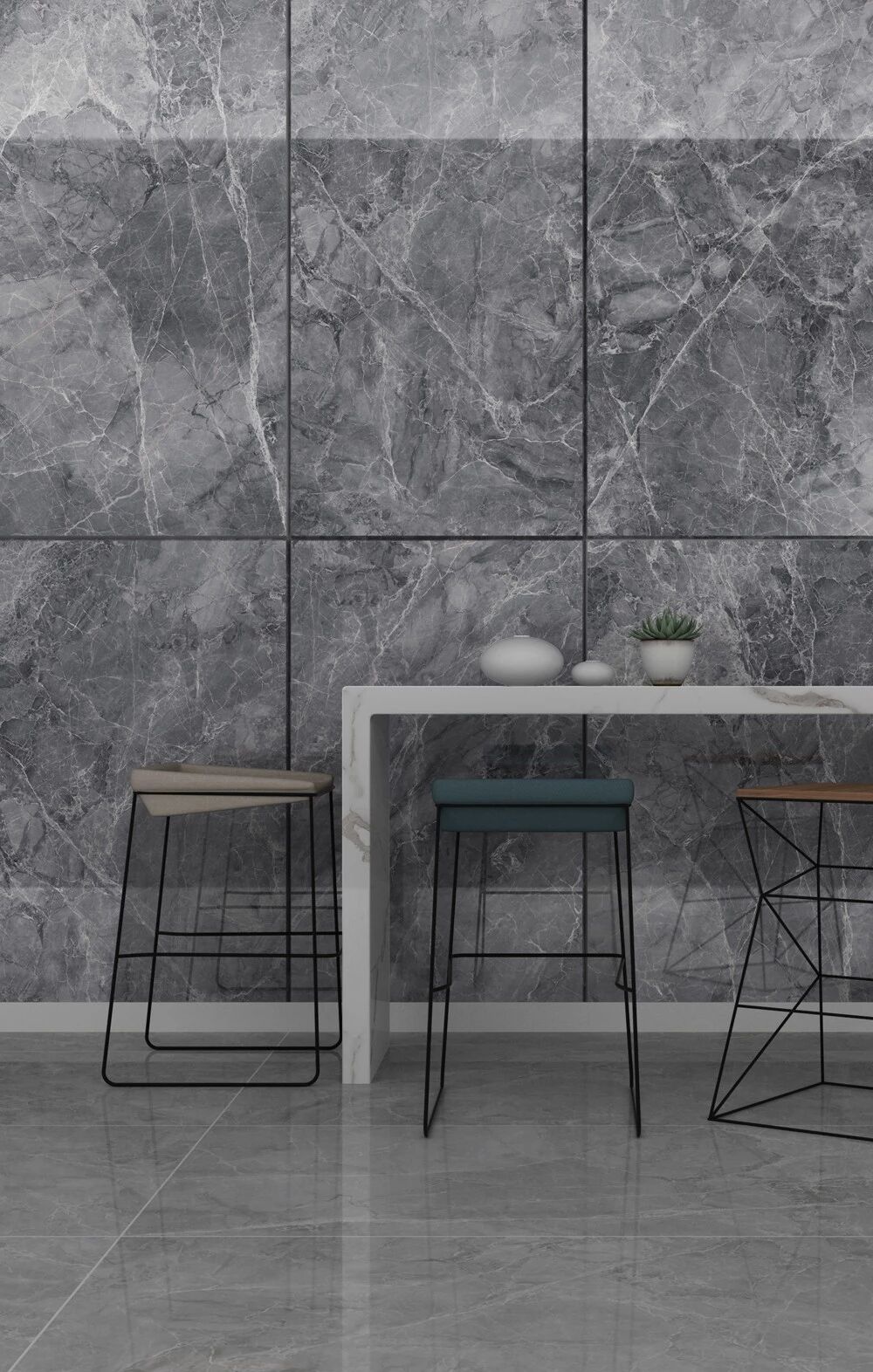 森尼陶瓷YUN系列 通体大理石瓷砖效果图_2