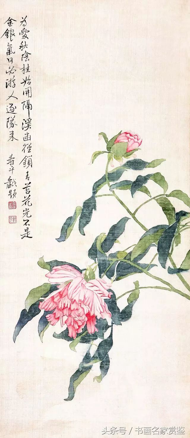 书画欣赏清朝初期最负盛名的花鸟画家常州画派开创者恽寿平