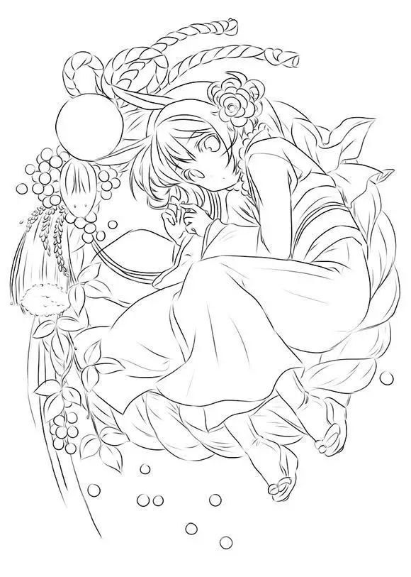 线描卡通也是种基本功,宫崎骏扎根于这种技巧 .